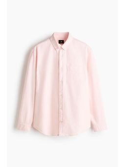 H&M - Men Pink Regular Fit Oxford Shirt