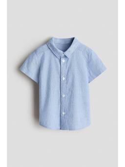 H&M - Boys Blue Cotton Poplin Shirt