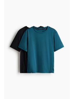 H&M - Boys Multi-Color 2-Pack Sports T-Shirts With Dry move