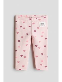 H&M - Girls Pink Brushed-Inside Leggings