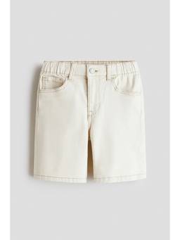 H&M - Boys Off White Relaxed Fit Denim Shorts