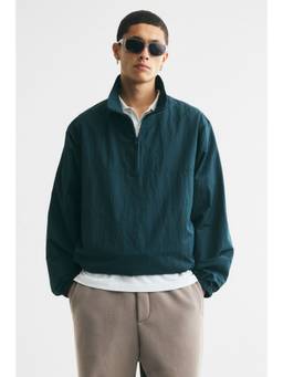 H&M - Men Turquoise Nylon Windbreaker