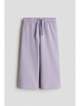 H&M - Girls Purple Wide-Leg Brushed-Inside Pant