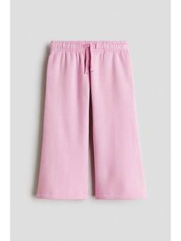 H&M - Girls Pink Wide-Leg Brushed-Inside Pant