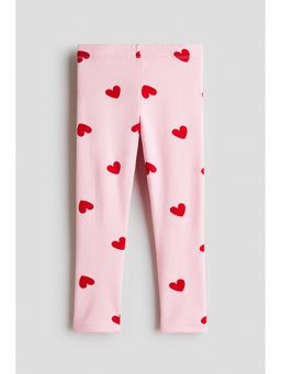 H&M - Girls Pink Brushed-Inside Leggings