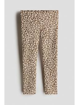 H&M - Girls Brown Brushed-Inside Leggings