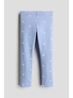 H&M - Girls Blue Brushed-Inside Leggings