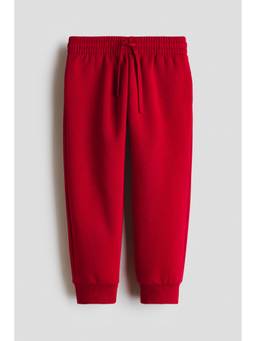 H&M - Boys Red Brushed-Inside Joggers