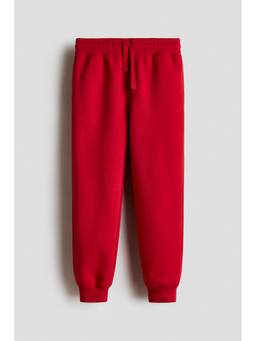 H&M - Boys Red Brushed-Inside Joggers