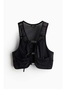 H&M - Unisex Black Slim Fit Mesh Running Vest