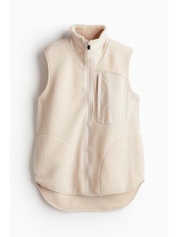 H&M - Women Beige Teddy Sports Gilet