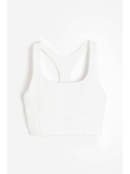 H&M - Women White Medium Support Sports Bra With Drymove