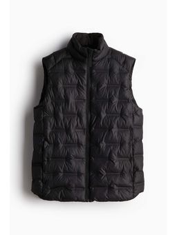 H&M - Men Black Regular Fit Sports Gilet With Thermomove