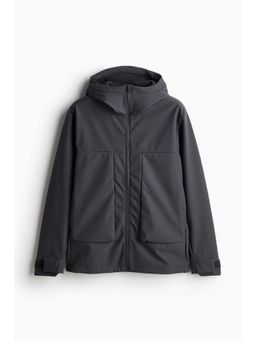 H&M - Men Grey Regular Fit Water-Repellent Softshell Jacket