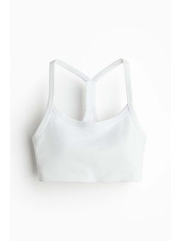 H&M - Women White Medium Support Sports Bra With Drymove