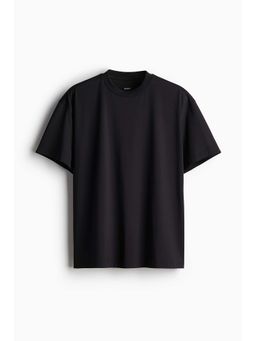H&M - Men Black Loose Fit Sports T-Shirt With Drymove