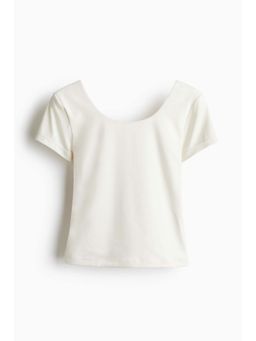 H&M - Women White Sports T-Shirt With Softmove