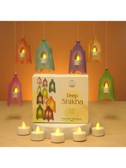 Island Rangoli - Deep Shikha Wall Lanterns Decor (Set Of 6)
