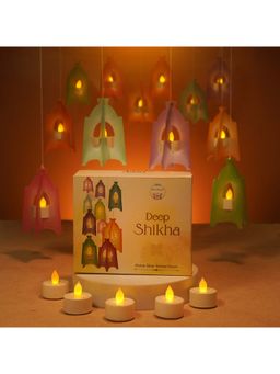 Island Rangoli - Deep Shikha Wall Lanterns Decor (Set Of 12)