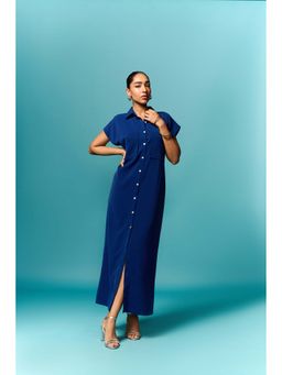 EMBLAZE - Blue Shirt Dress