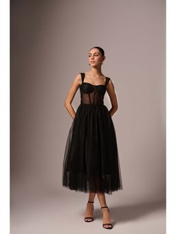 EMBLAZE - Black Corset Dress