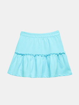 The Souled Store - Solids : Turquoise Girls A-Line Skirt