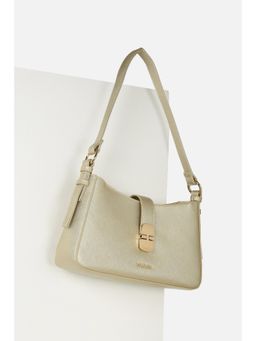 Van Heusen - Women Beige Textured Casual Handbag