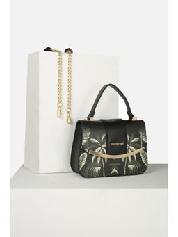 Van Heusen - Women Black Print Casual Sling Bag