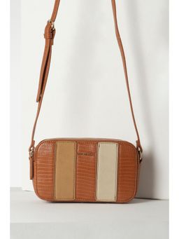 Van Heusen - Women Brown Print Casual Sling Bag