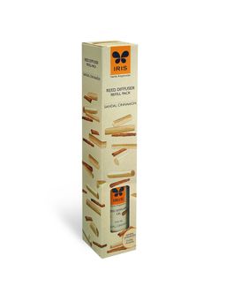 Iris - Sandal Cinnamon Reed Diffuser Refill Set