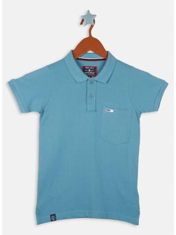 Monte Carlo - Boys Blue Printed Polo T-Shirt