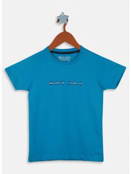 Monte Carlo - Boys Blue Solid T-Shirt