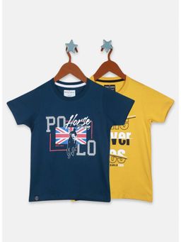 Monte Carlo - Boys Multi-Color Printed T-Shirt (Pack of 2)