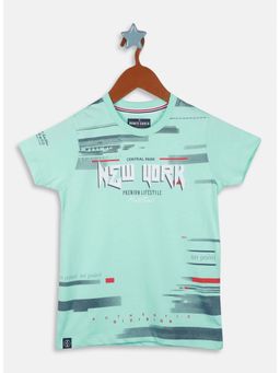 Monte Carlo - Boys Blue Printed T-Shirt