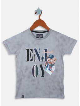 Monte Carlo - Boys Grey Printed T-Shirt