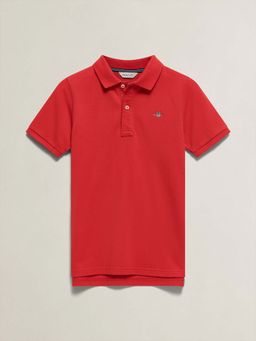 GANT - Boys Red Polo T-Shirt