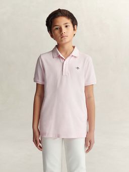 GANT - Boys Pink Polo T-Shirt