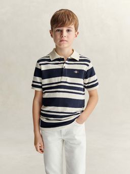 GANT - Boys Striped Polo T-Shirt