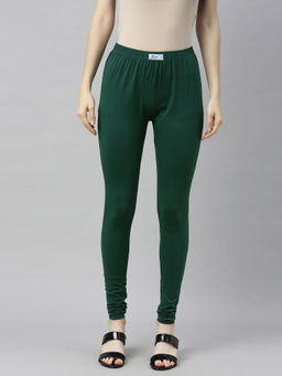 Jcss - Womens Lycra Churidar Leggings Green