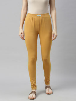 Jcss - Womens Lycra Churidar Leggings Beige