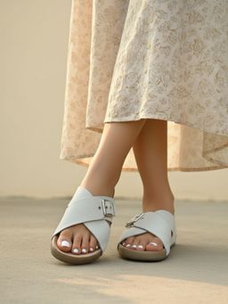 Inc.5 - Womens White Casual Sandals