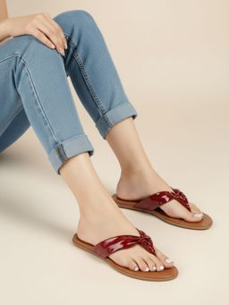 Inc.5 - Womens Maroon Casual Flats