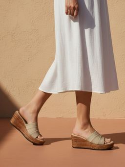 Inc.5 - Womens Brown Party Wear Wedges Heels