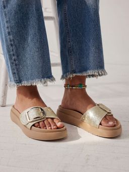 Inc.5 - Womens Golden Sandals