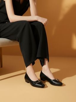 Inc.5 - Womens Black Casual Square Toe Pump Heels