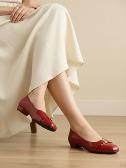 Inc.5 - Womens Maroon Casual Square Toe Pump Heels