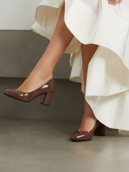 Inc.5 - Womens Brown Party Wear Block Heels