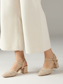 Inc.5 - Womens Beige Party Wear Block heels