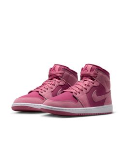 Nike - Womens Pink Air Jordan 1 Mid Basketball Sneakers - BQ6472-603
