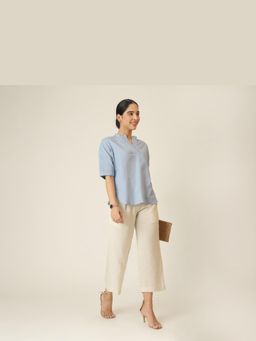 Saltpetre - Blue Cliff And Coast Kimono Sleeves Top And Pants